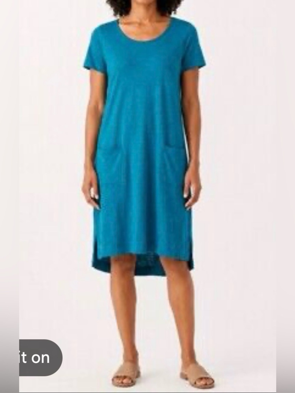 Eileen Fisher Hemp/Cotton Dress-Runs Big